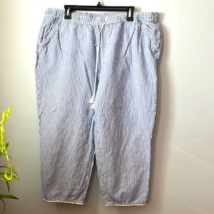 Talbots linen blend pants